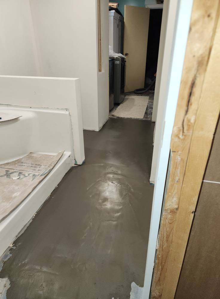 Self-leveling floor preparation